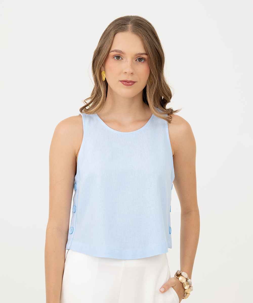 Blusa sisa Azul Cielo