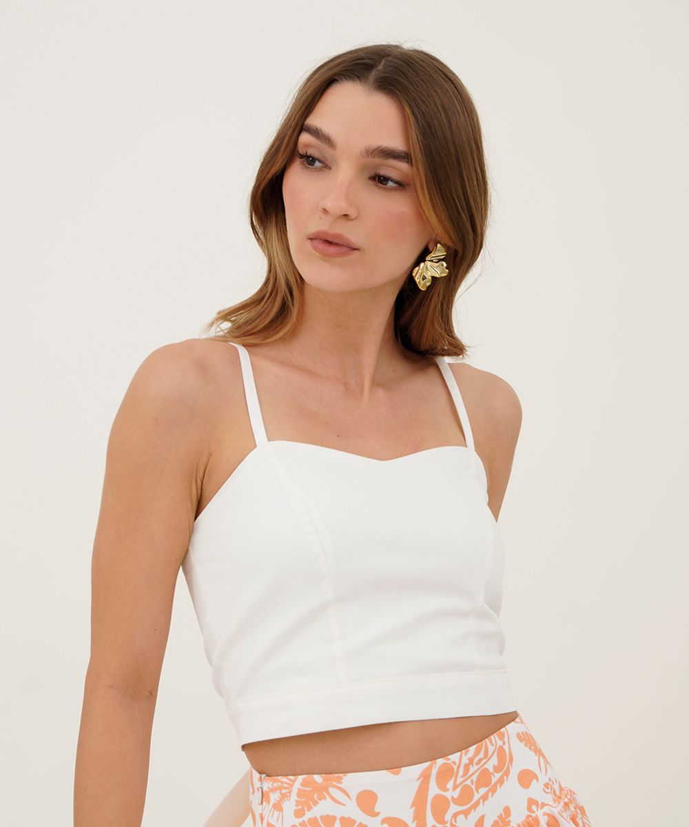Blusa tiras Blanco