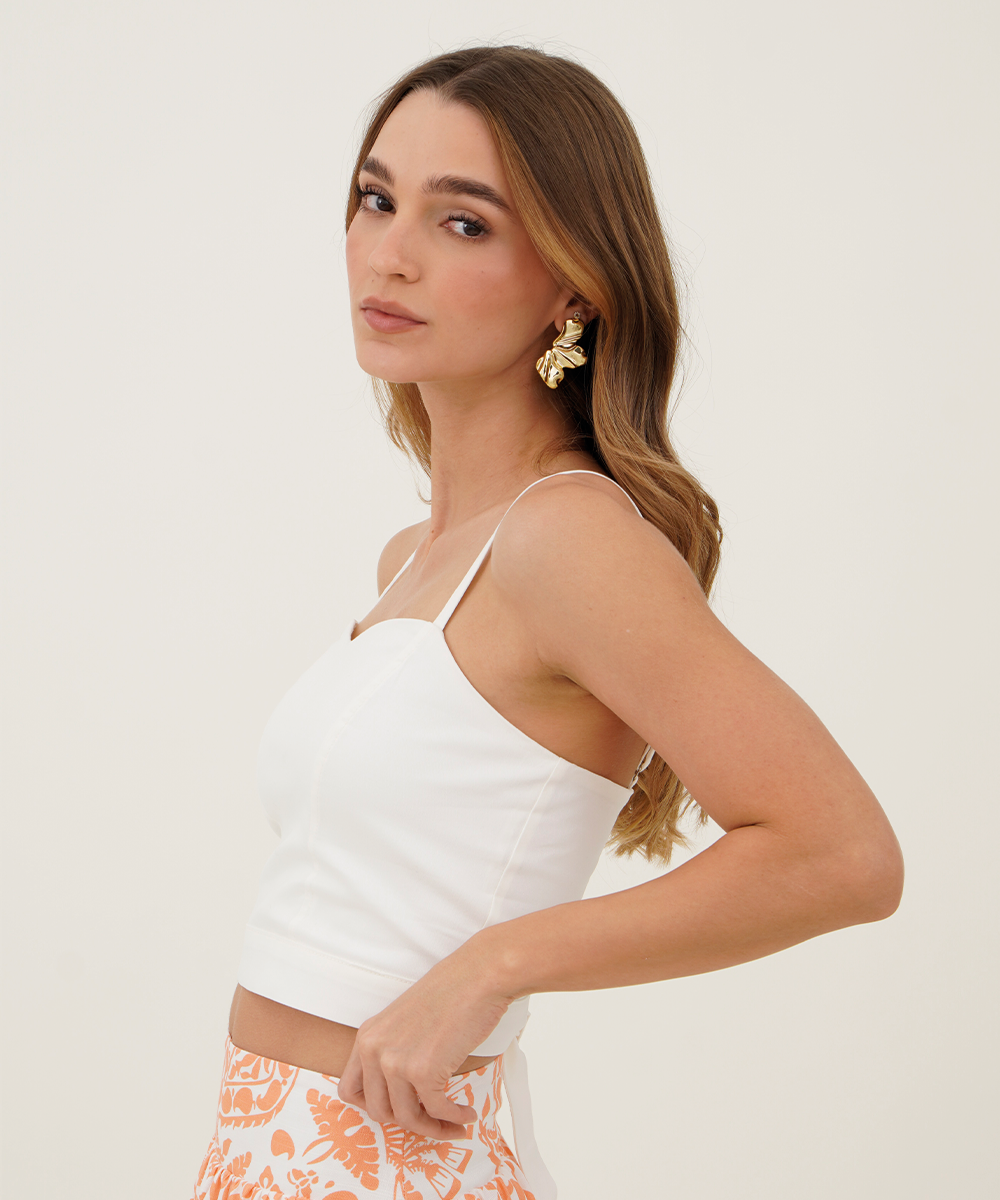 Blusa tiras Blanco