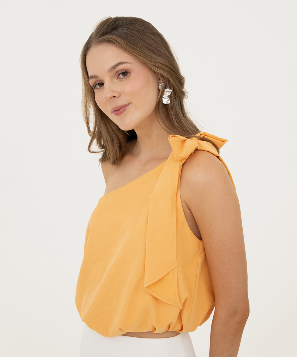 Blusa asimétrica Mandarina