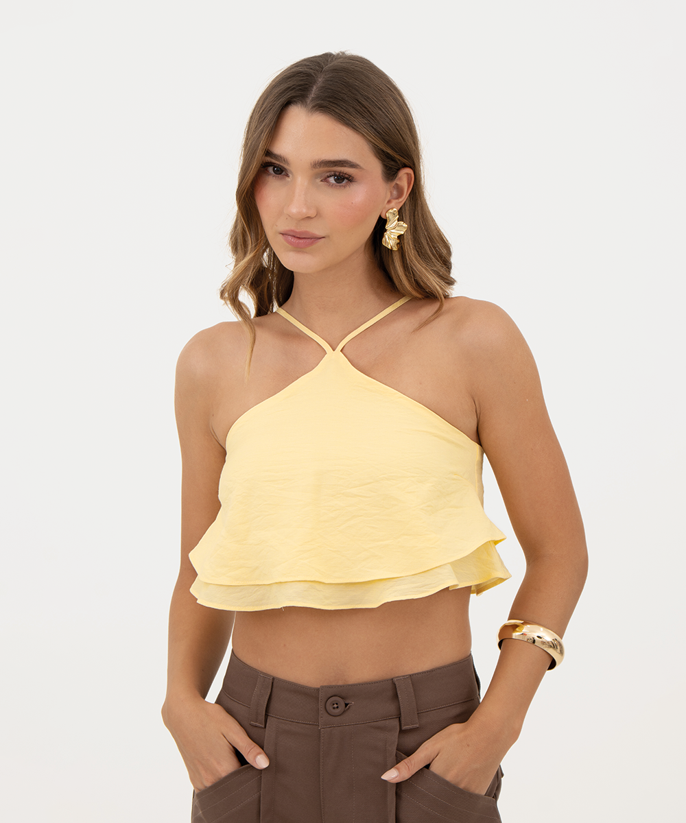 Blusa boleros Amarillo Pastel