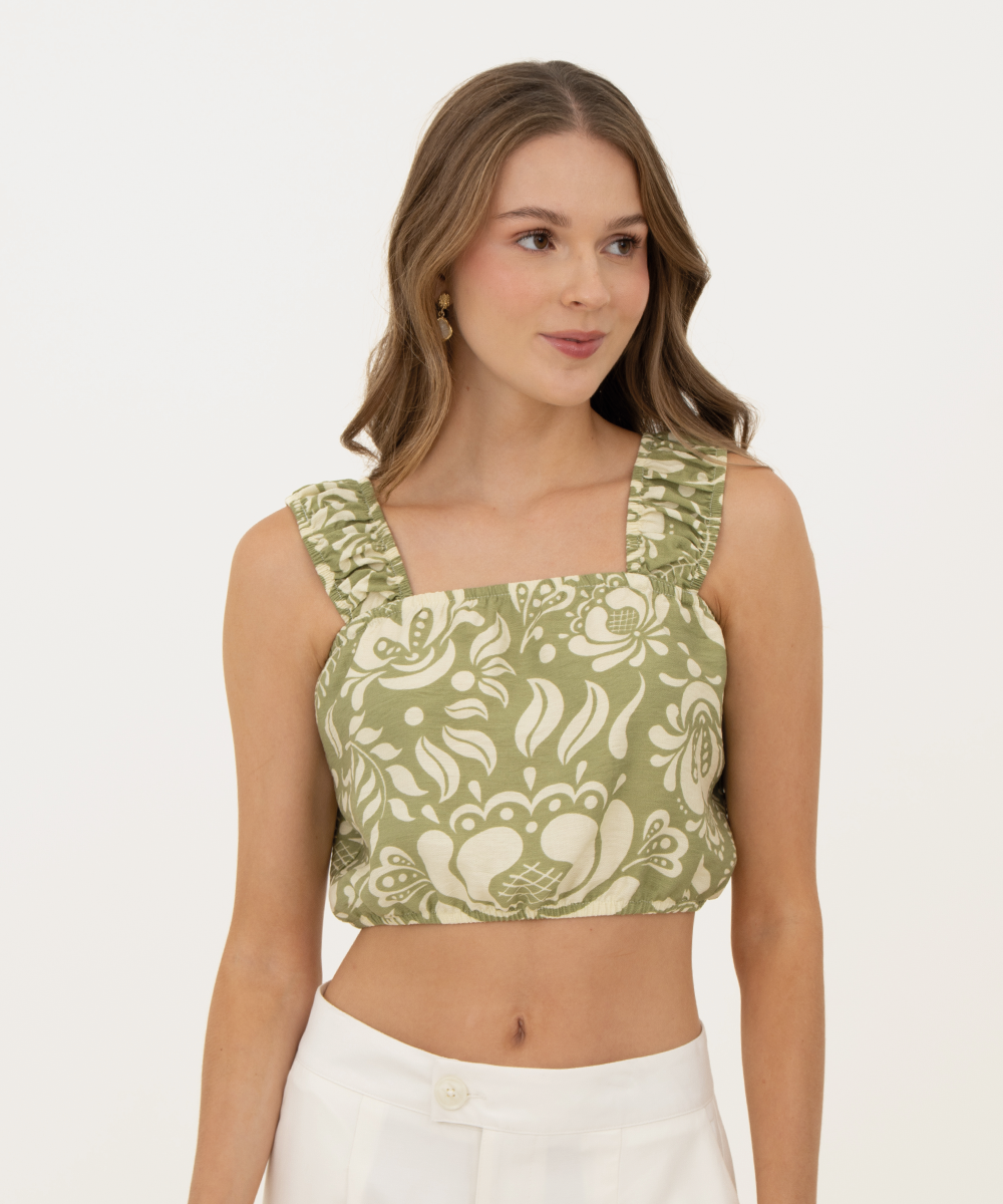 Blusa globo Verde