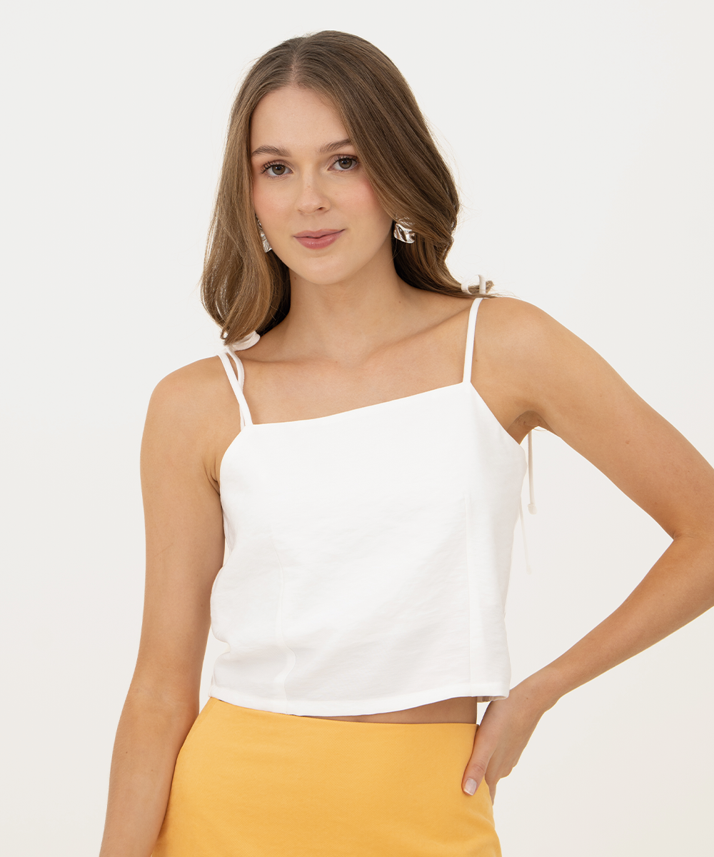 Blusa tiras Blanco
