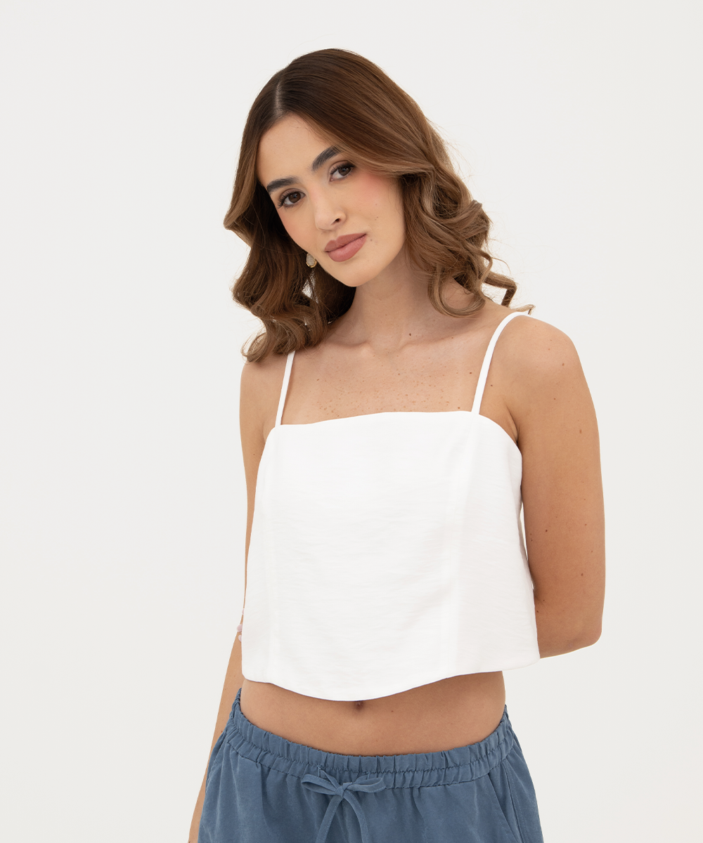 Blusa sisa tiras Blanco