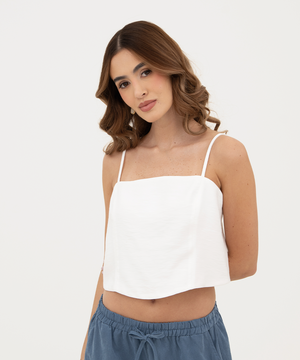 Blusa sisa tiras Blanco - Ticket