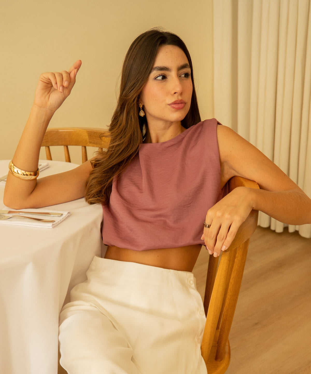 Blusa globo Vino Profundo