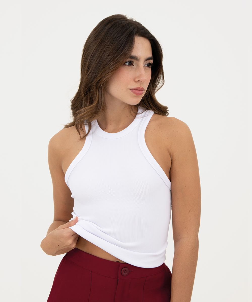 Blusa básica Blanco