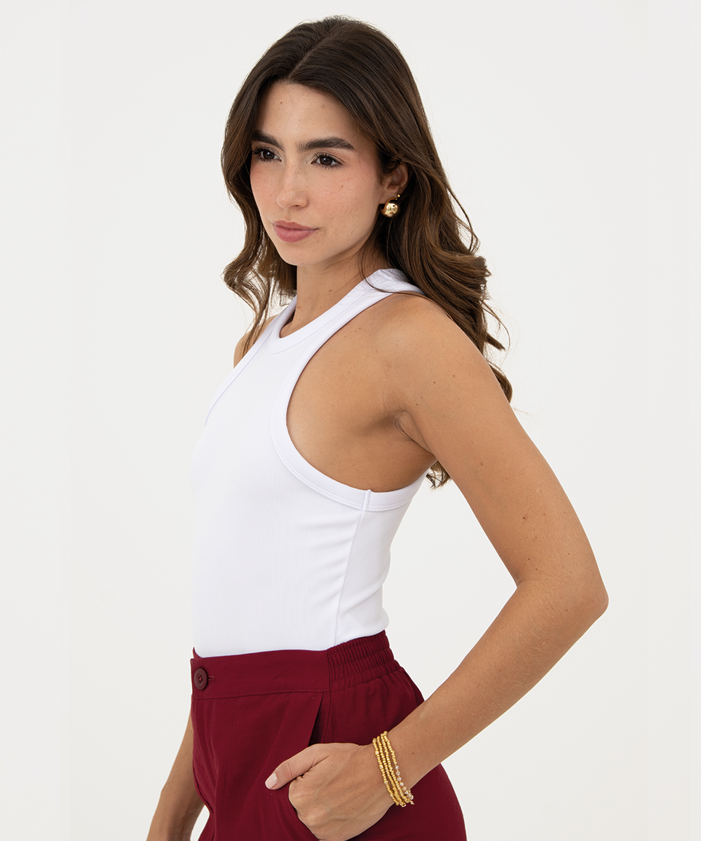 Blusa básica Blanco