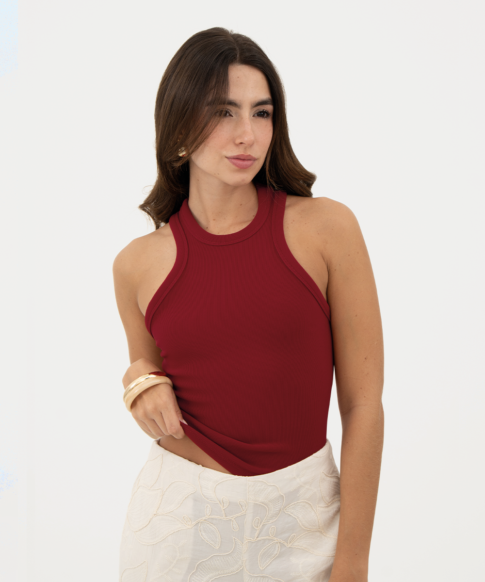 Blusa básica Rojo