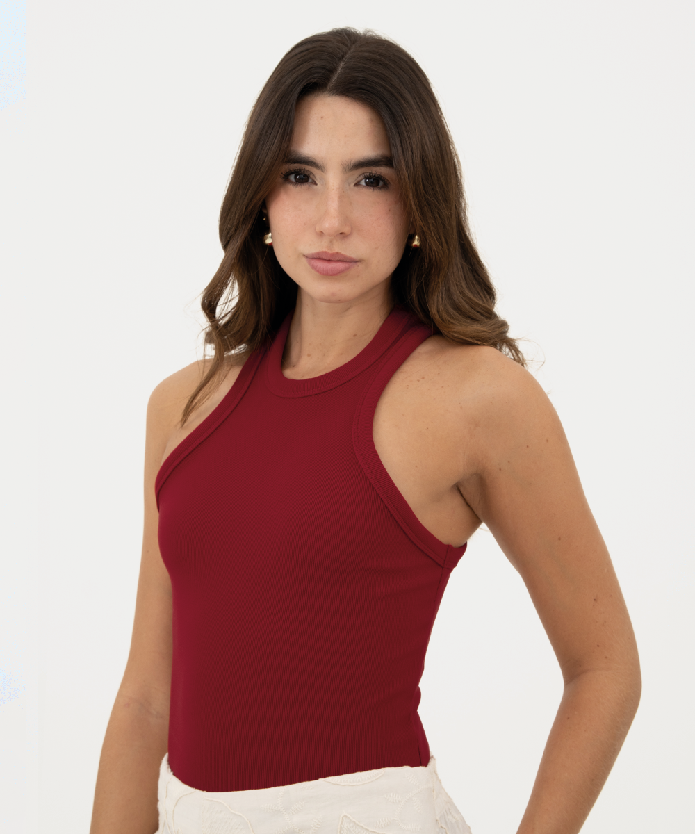 Blusa básica Rojo