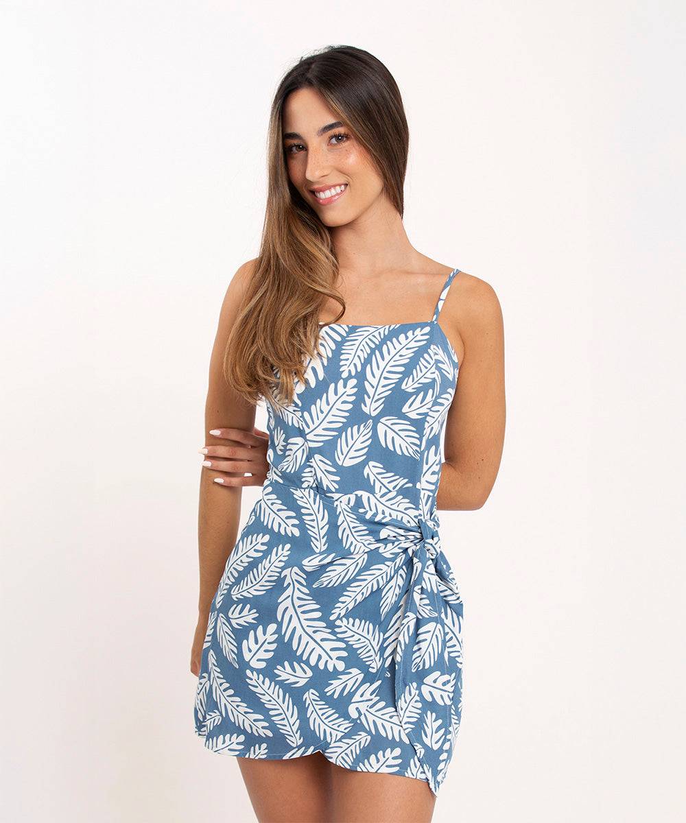 Vestido tiras AZUL
