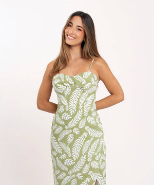 Vestido Tiras Verde Vestidos Para Mujer | Ticket Store Colombia 1