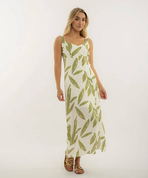 Vestido Midi Con Abertura Verde Oliva Vestidos Para Mujer | Ticket Store Colombia 2