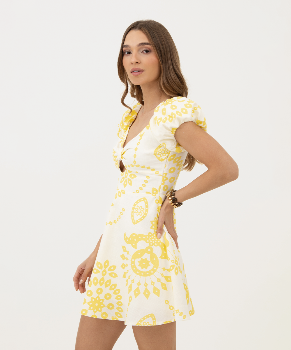 Vestido mini AMARILLO