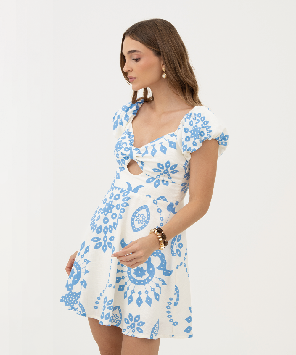 Vestido mini AZUL CIELO