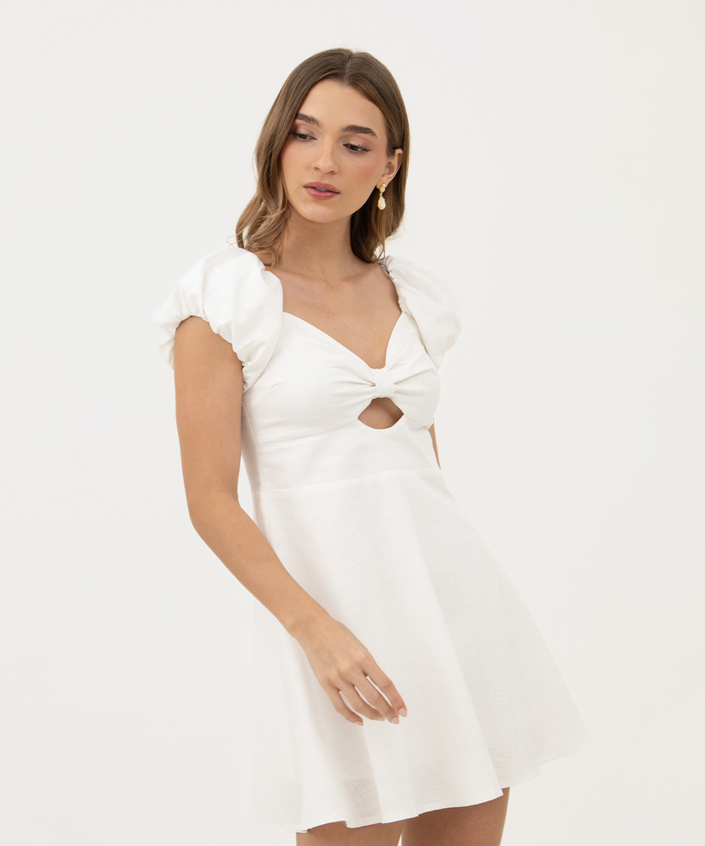 Vestido mini BLANCO
