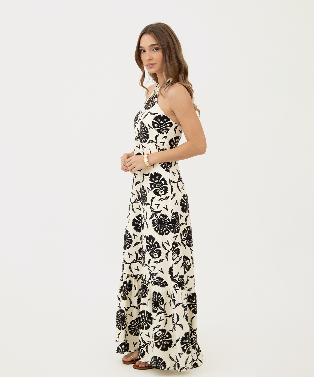 Vestido halter NEGRO