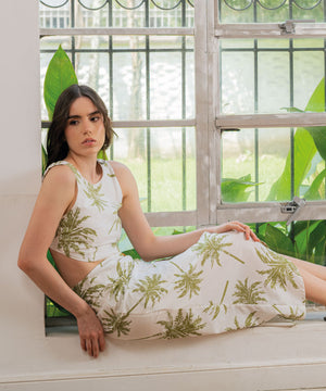 Crop Top Tiras Verde Oliva Blusas Para Mujer | Ticket Store Colombia 1