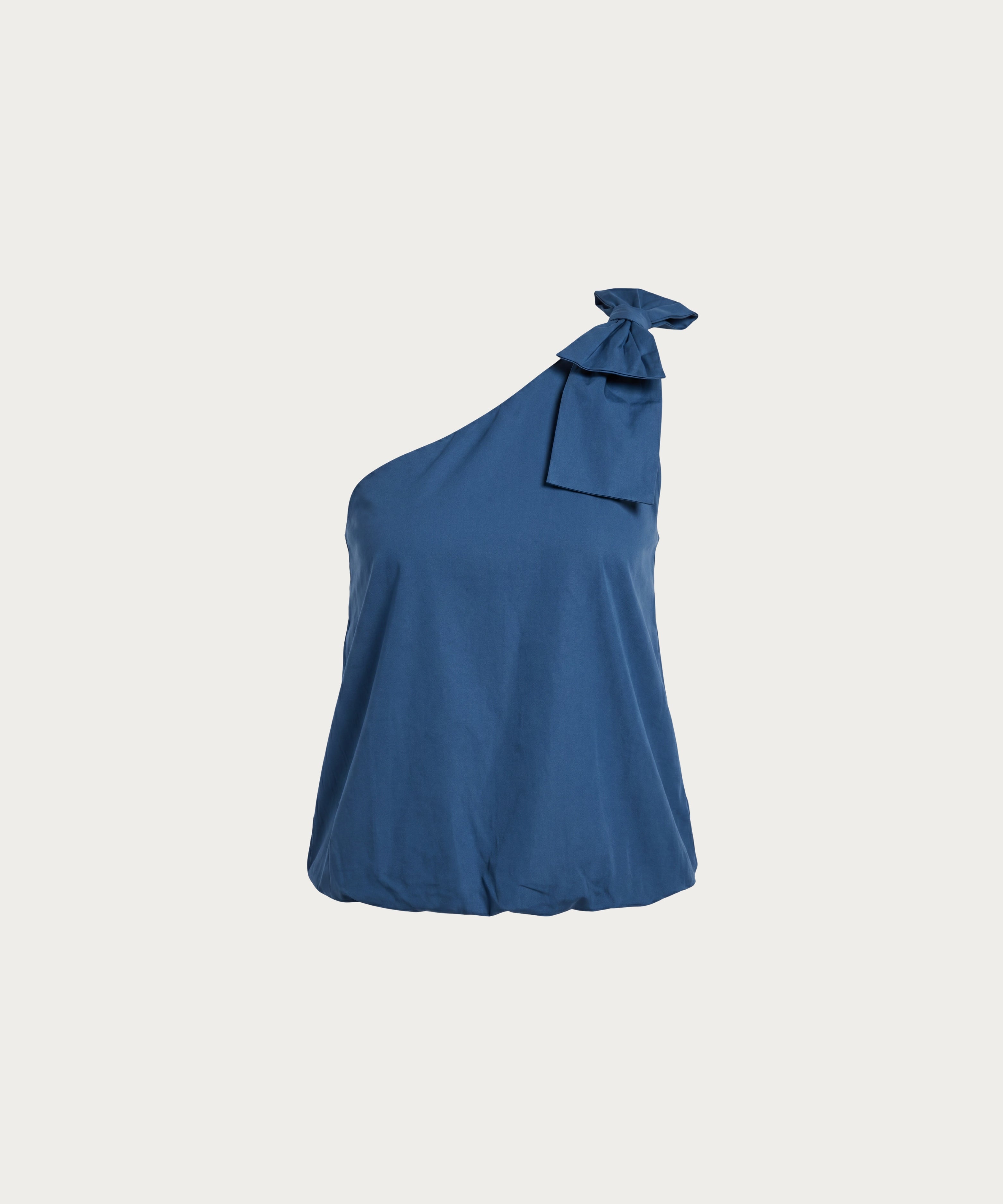 Blusa escote asimétrico AZUL