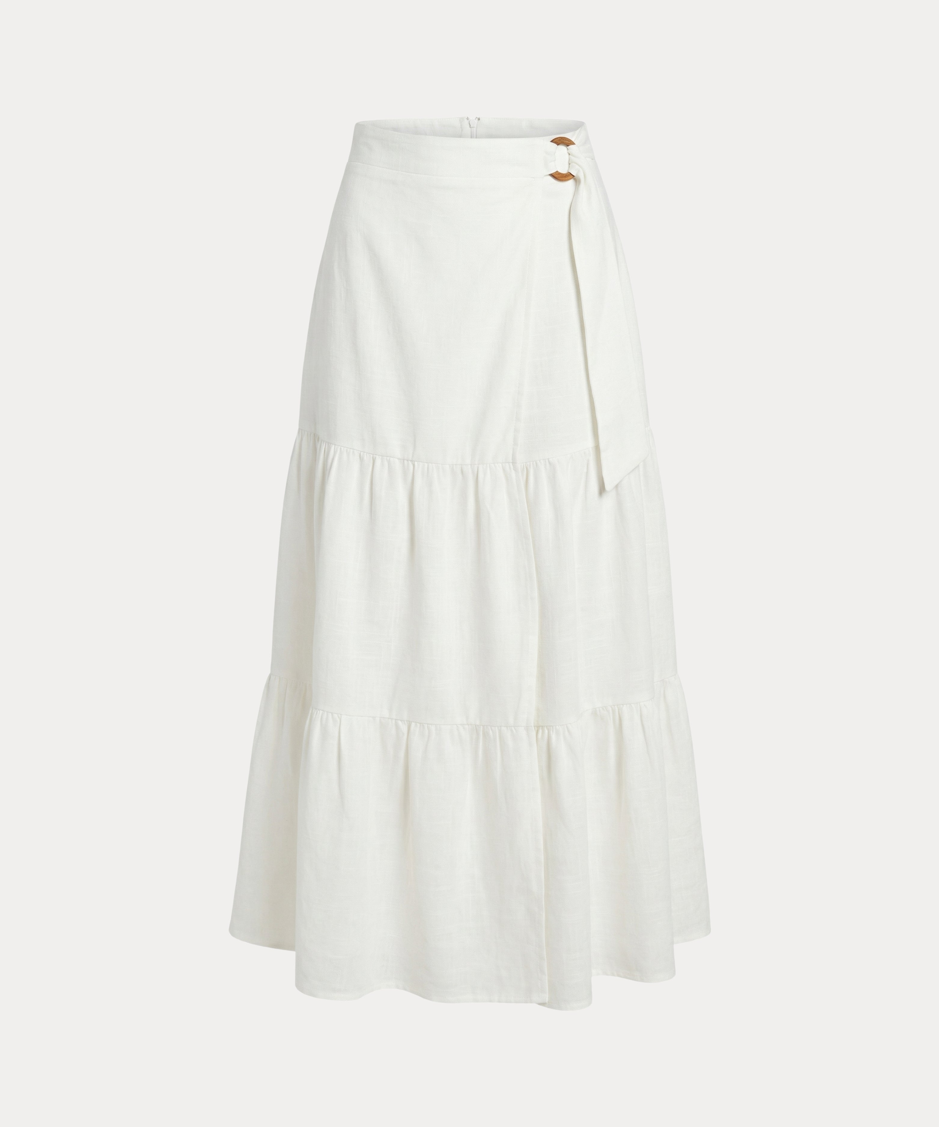 Falda Pareo Con Cortes. BLANCO