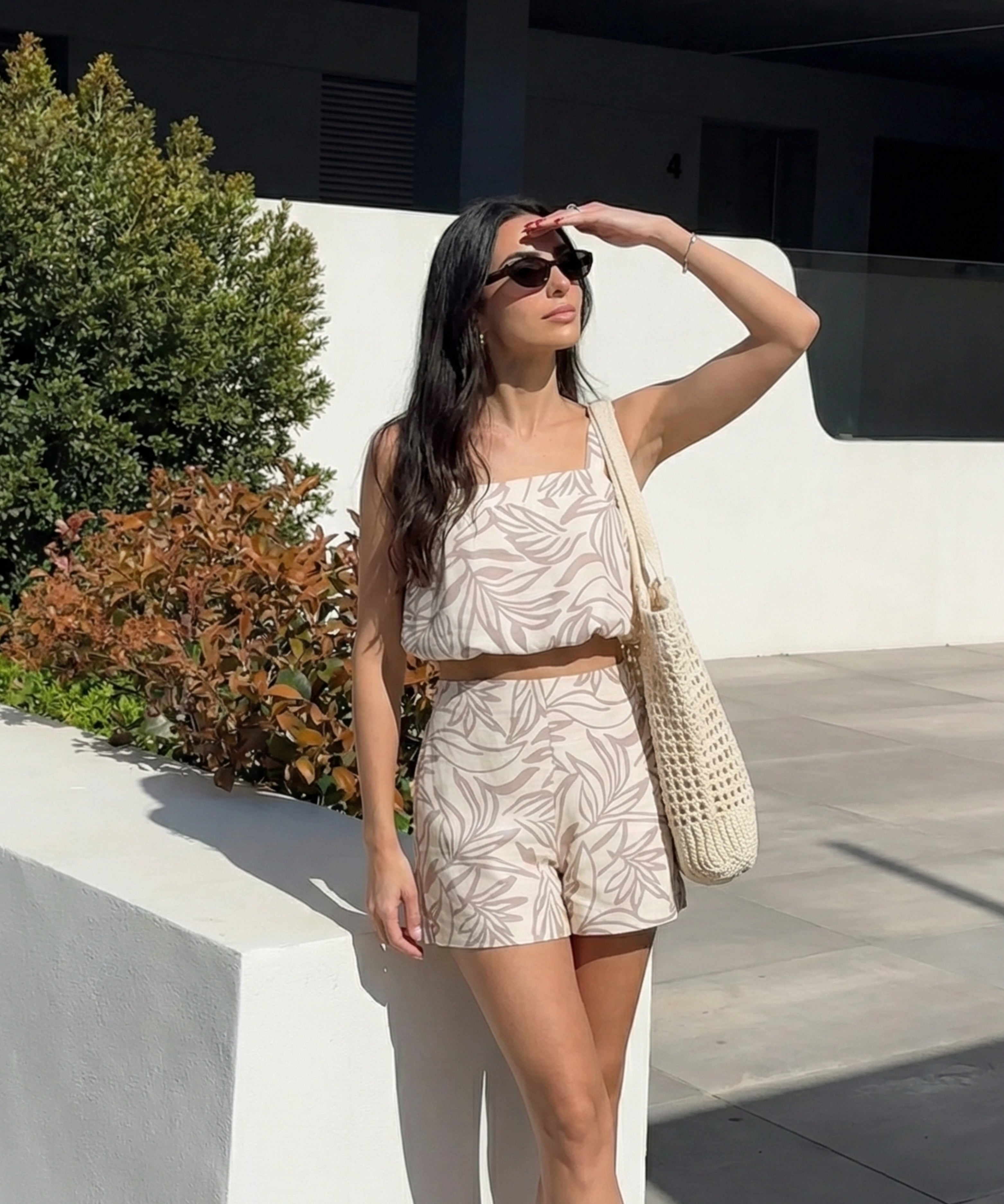 Short tiro medio BEIGE