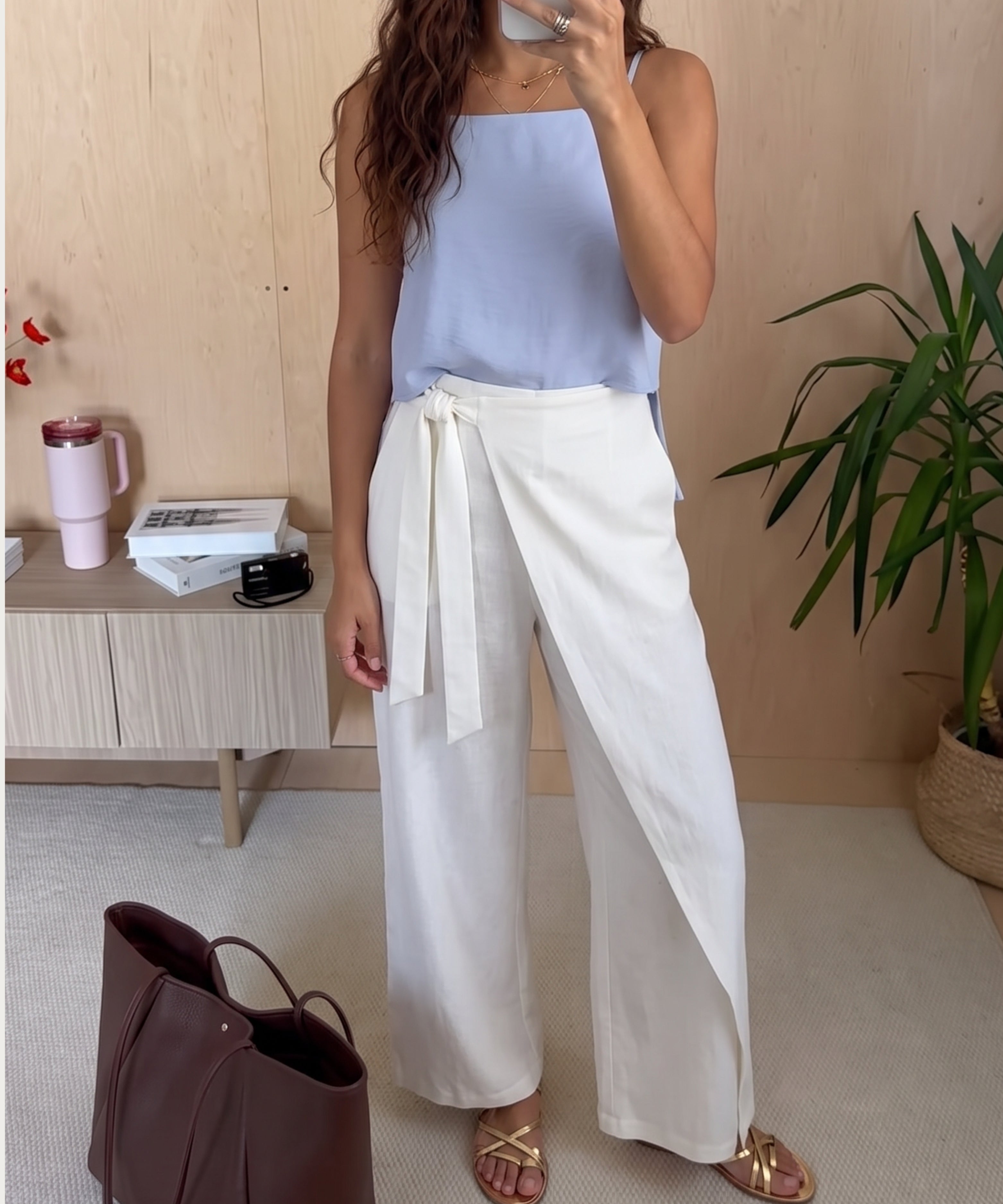 Pantalón con capa Blanco
