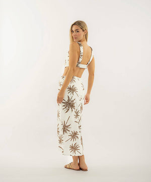 Falda Midi Cruzada Chocolate Faldas Para Mujer | Ticket Store Colombia 4