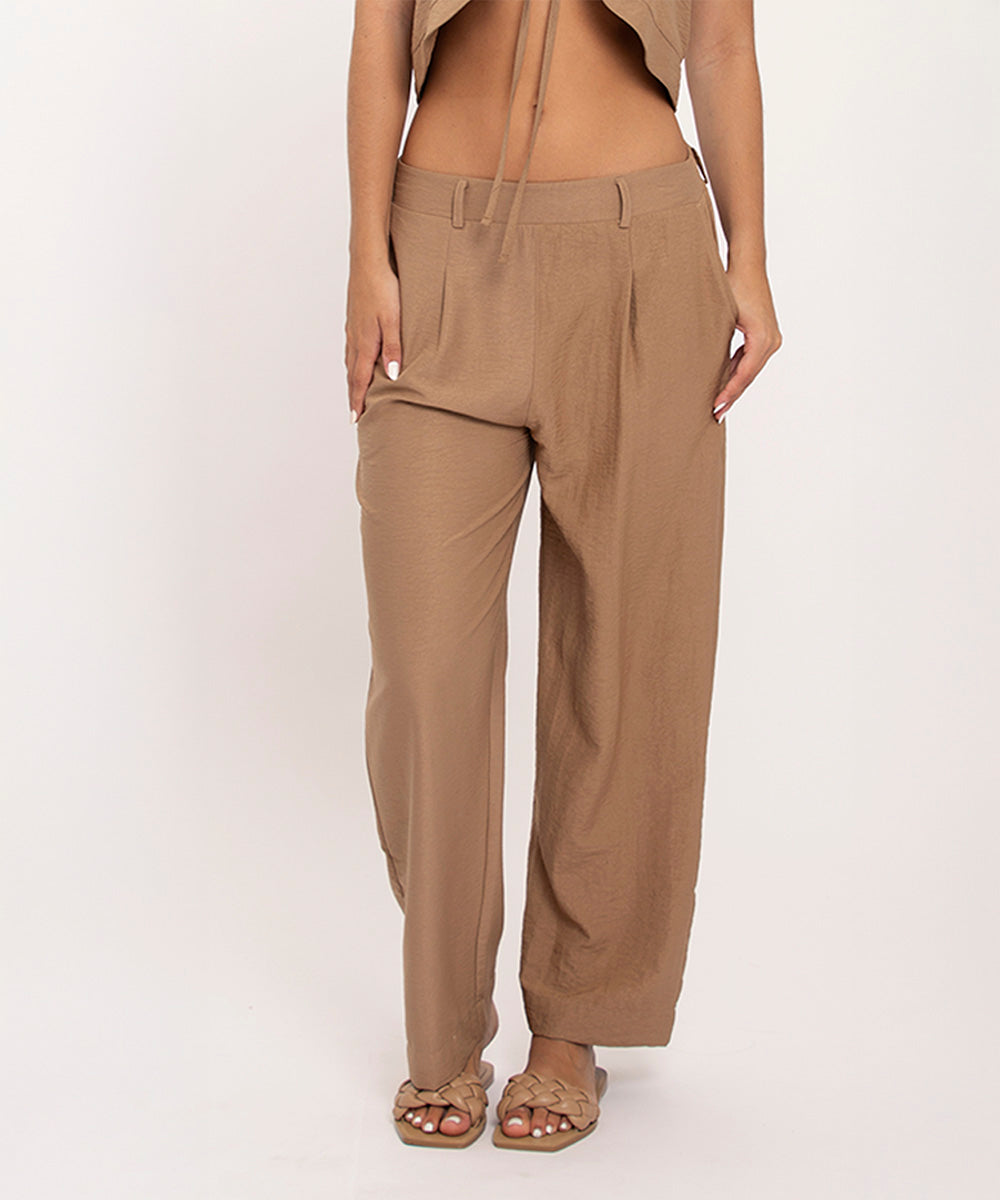 Pantalon bota recta CAMEL