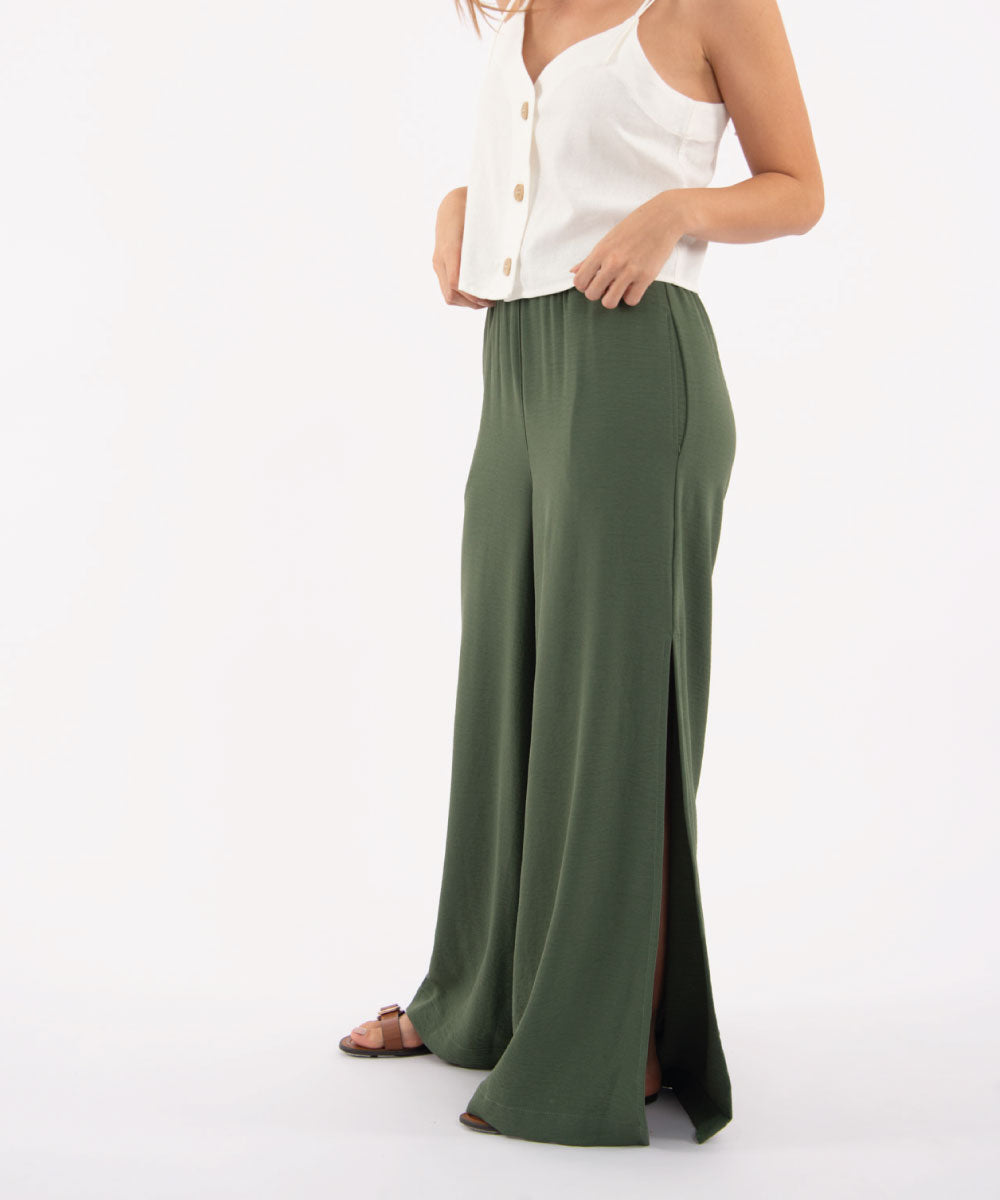 Pantalón Cintura Elástica VERDE ESMERALDA