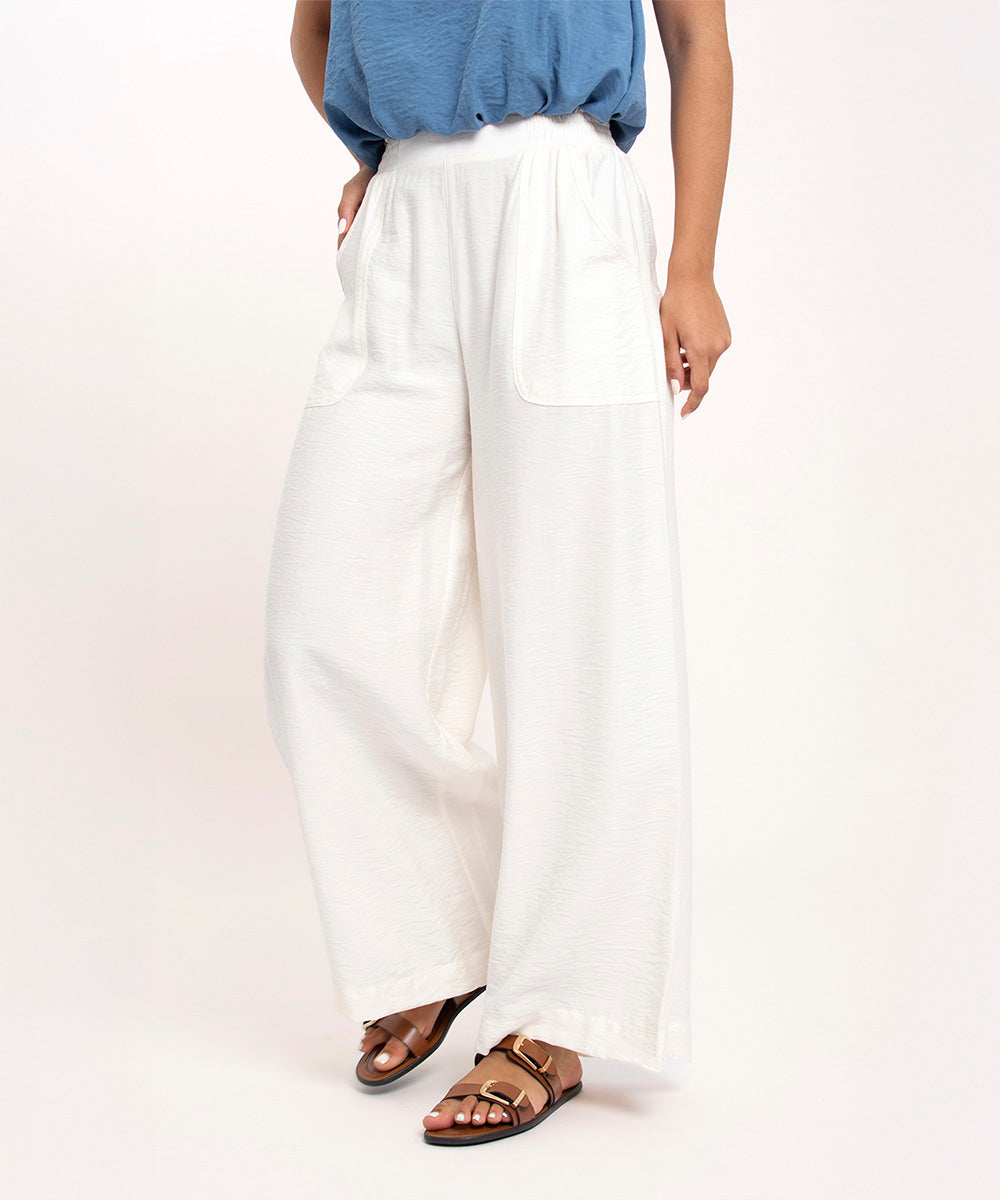 Pantalon con bolsillos MARFIL