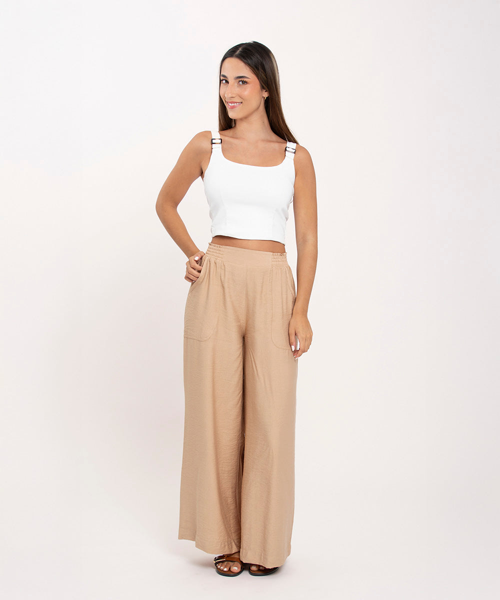 Pantalon con bolsillos CAMEL