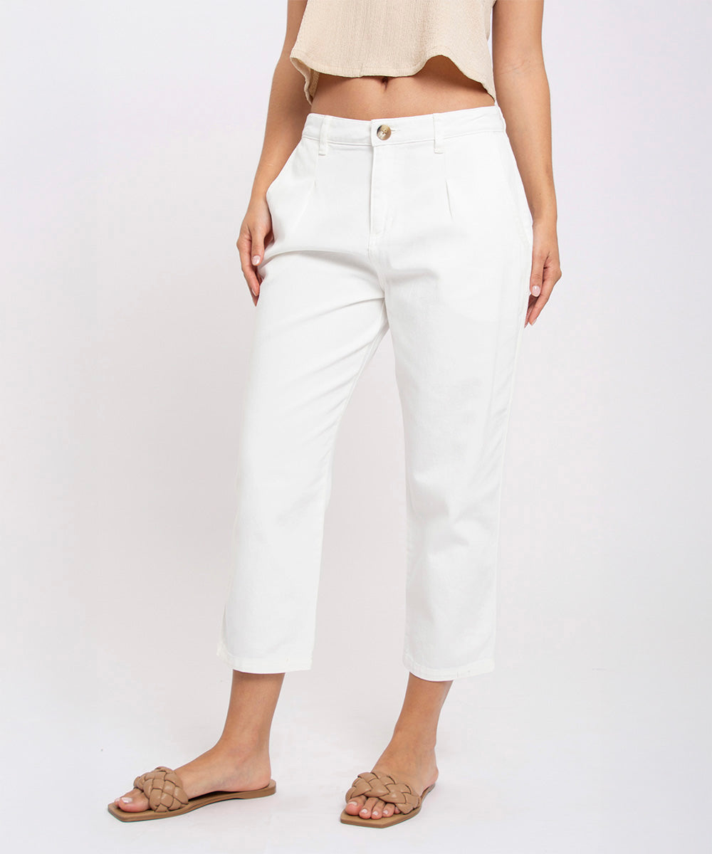 Pantalon baggy BLANCO