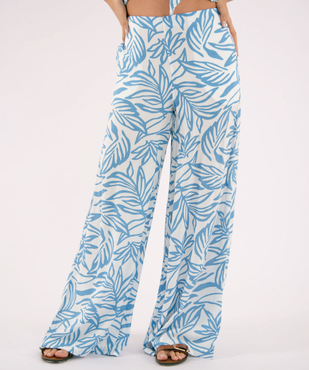 Pantalón Con Elástico AZUL RADIANTE