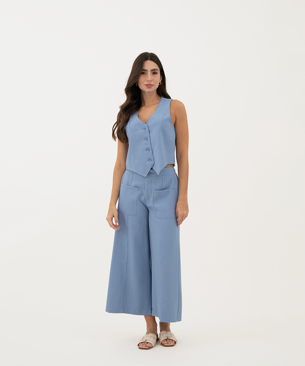 Culotte con elástico AZUL RADIANTE