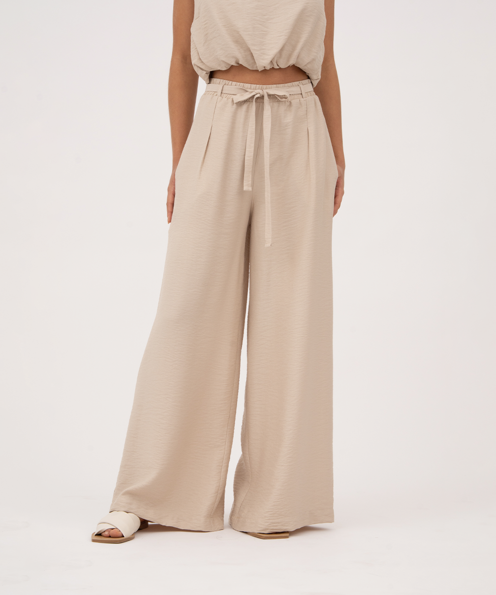 Pantalón Palazzo BEIGE
