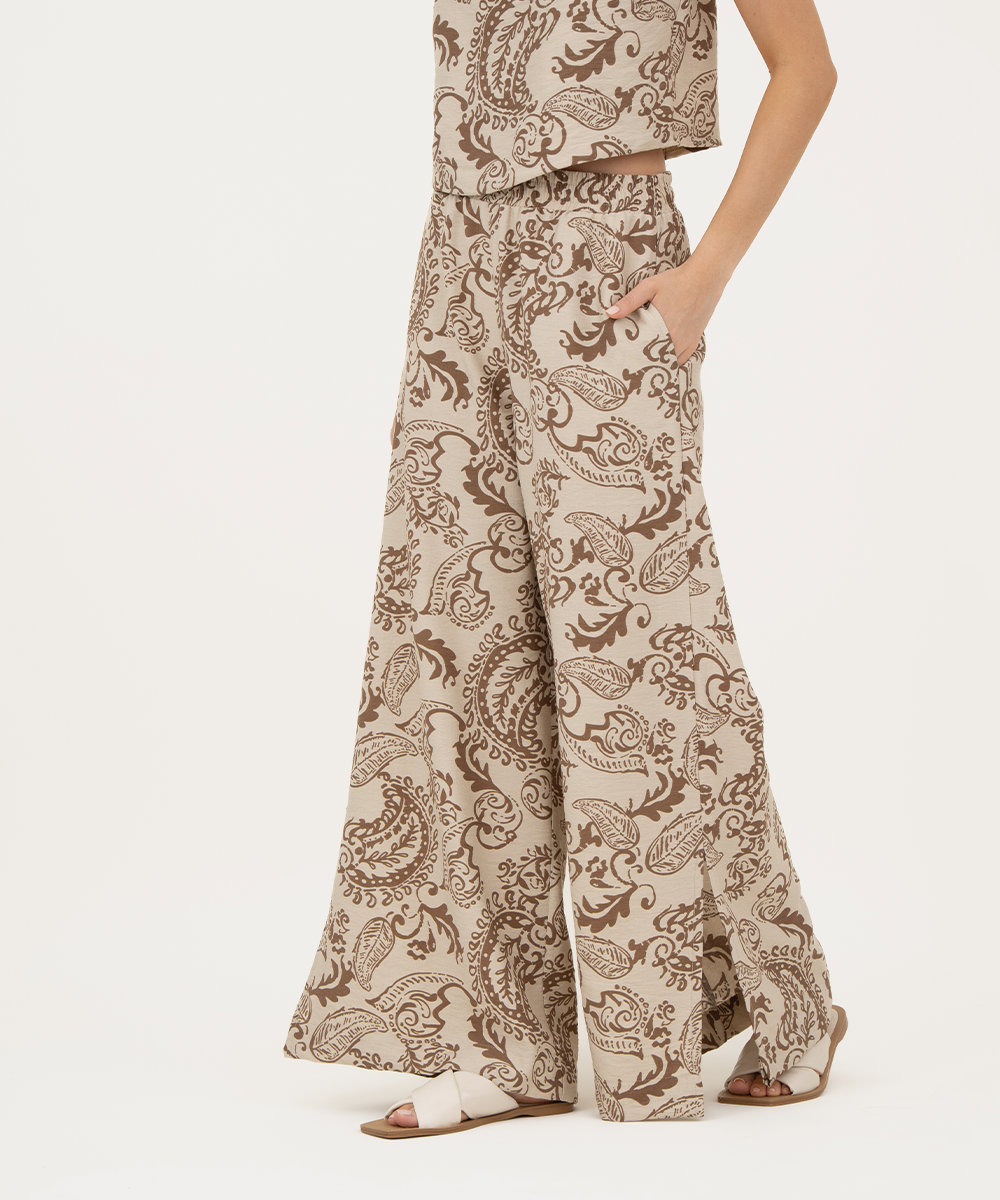 Pantalón con elástico CHOCOLATE