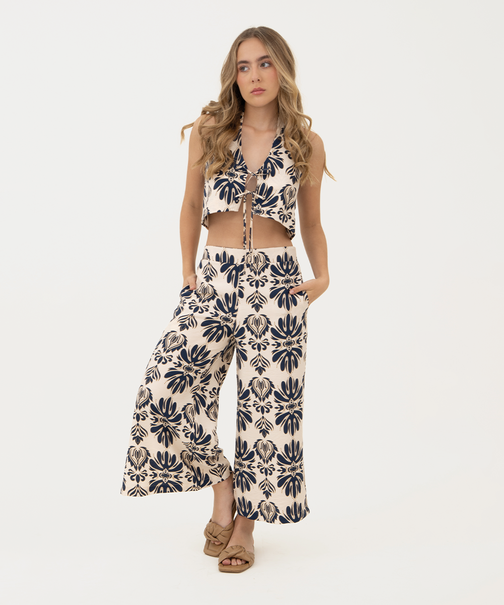 Culotte aberturas AZUL PROFUNDO