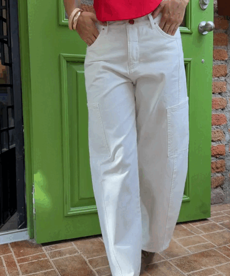 Pantalón Balloon Blanco