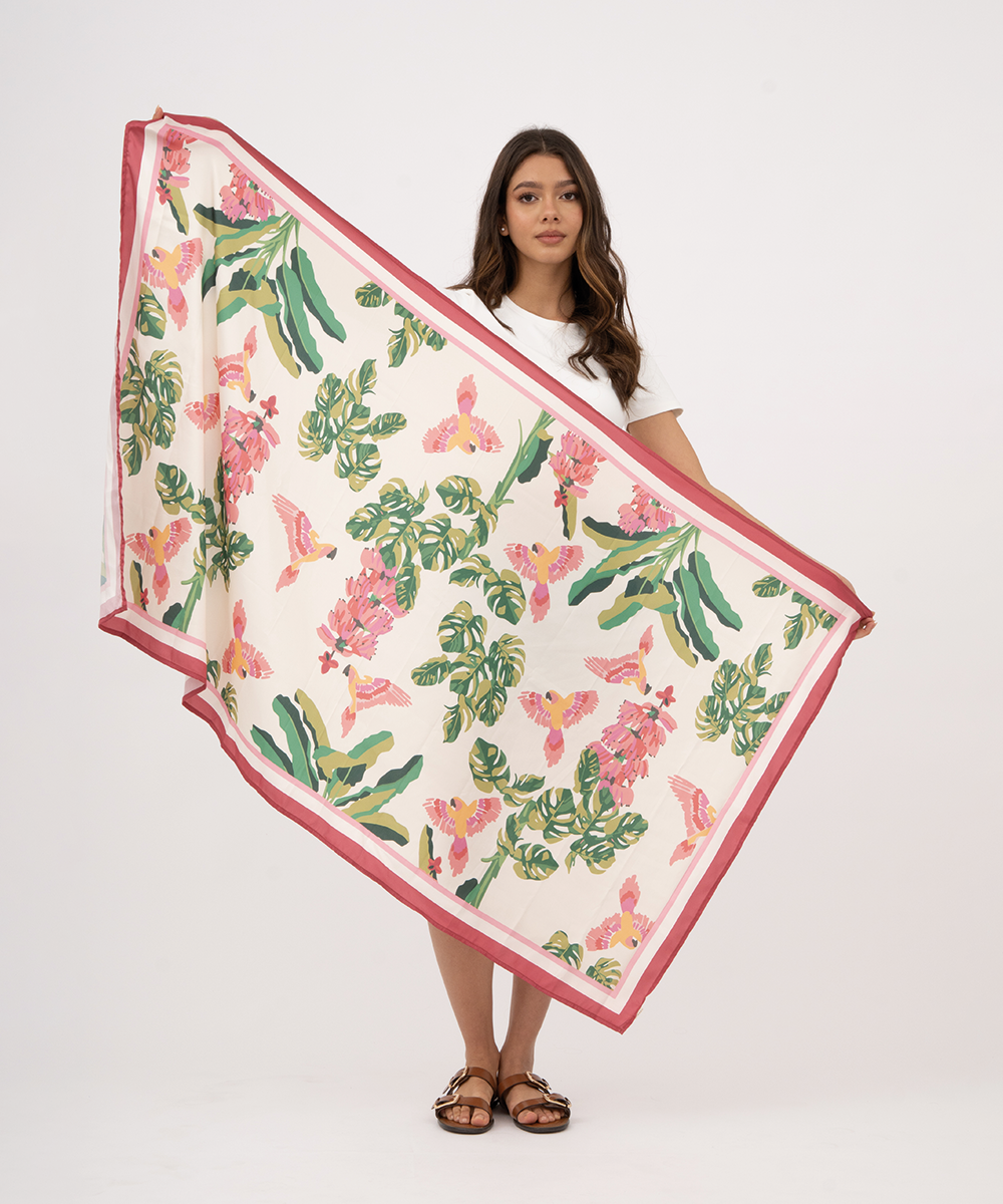 Pareo estampado Sol de Barú ROJO