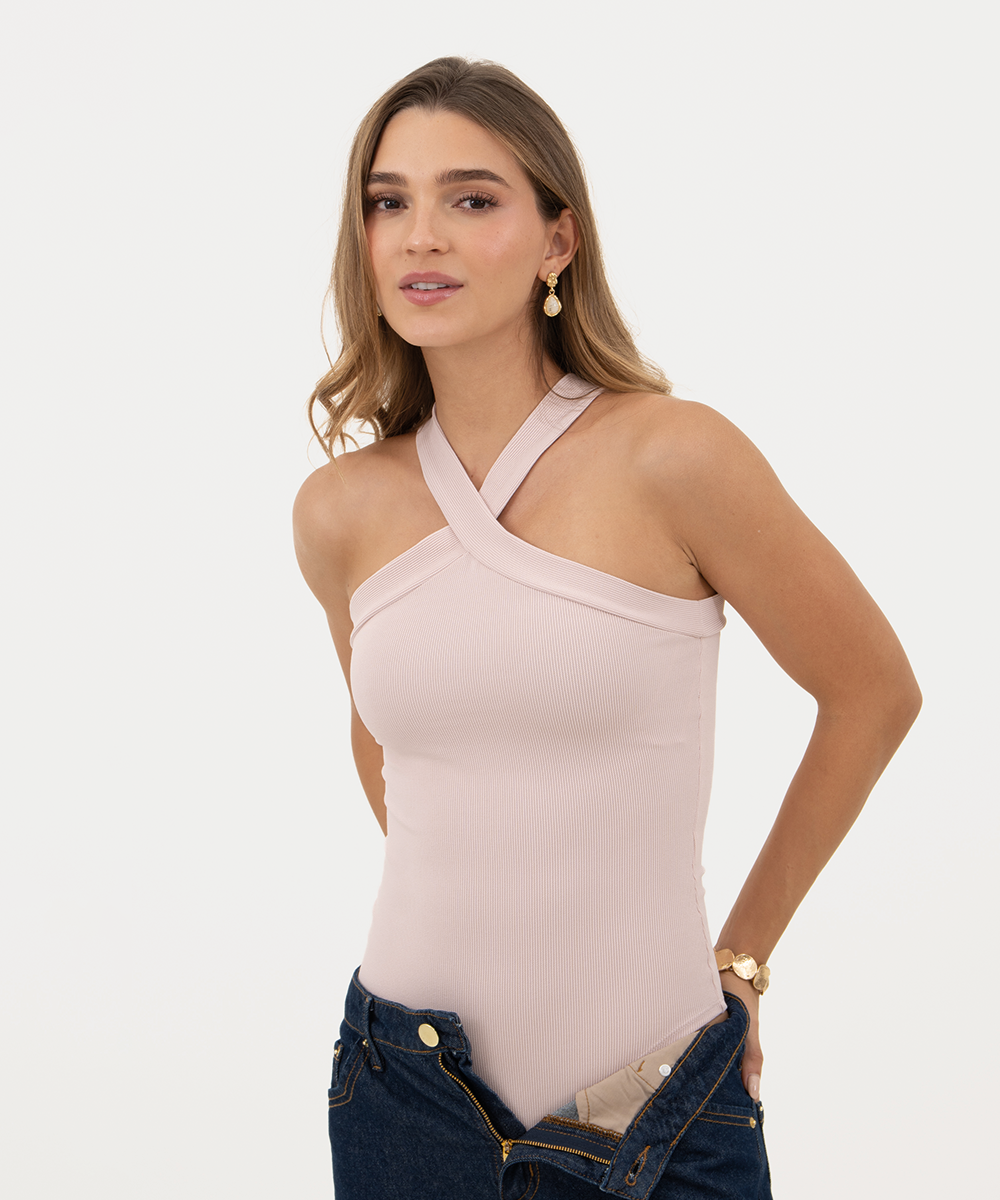 Body halter Rosado Pastel