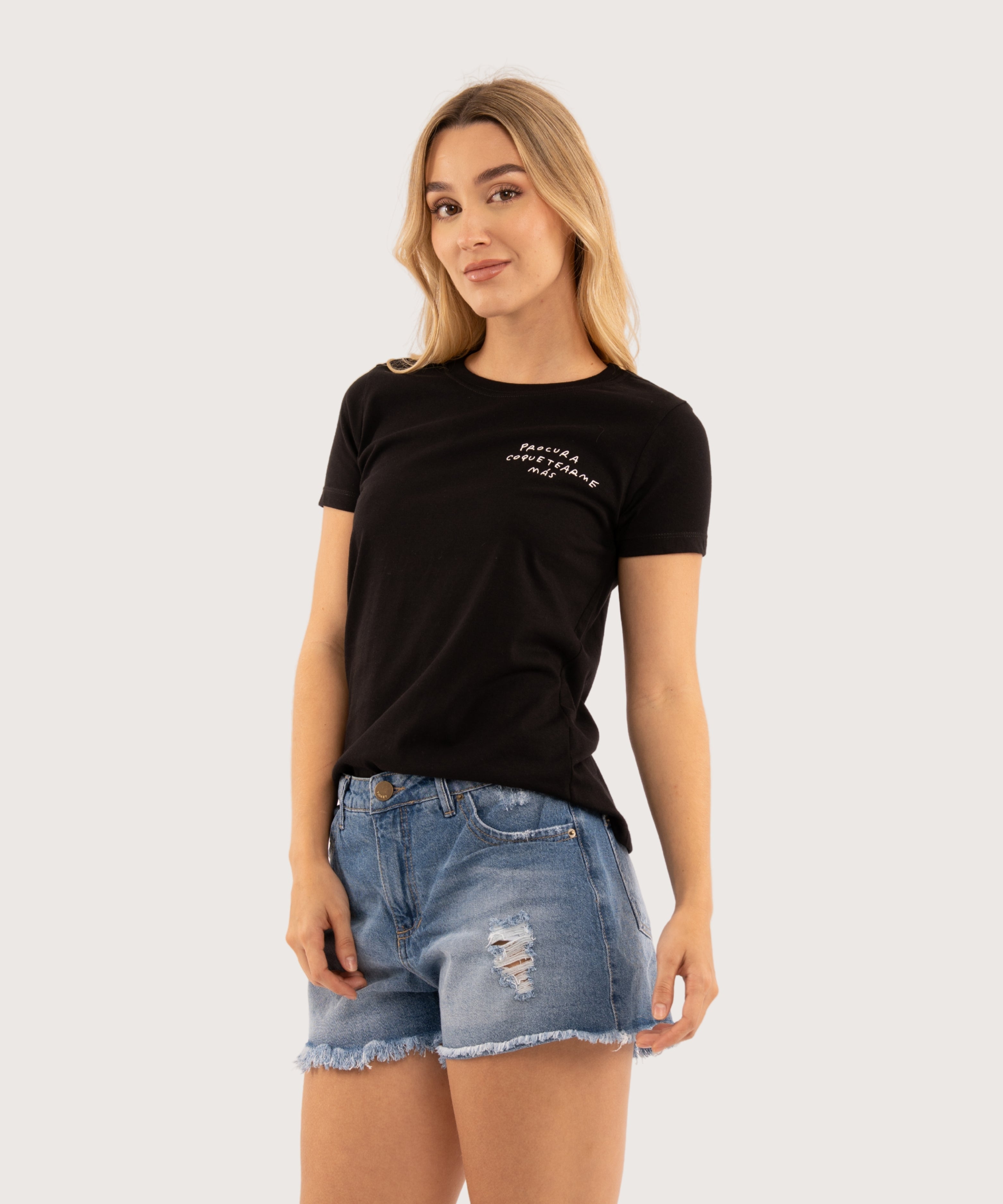 Mini t shirt basic NEGRO