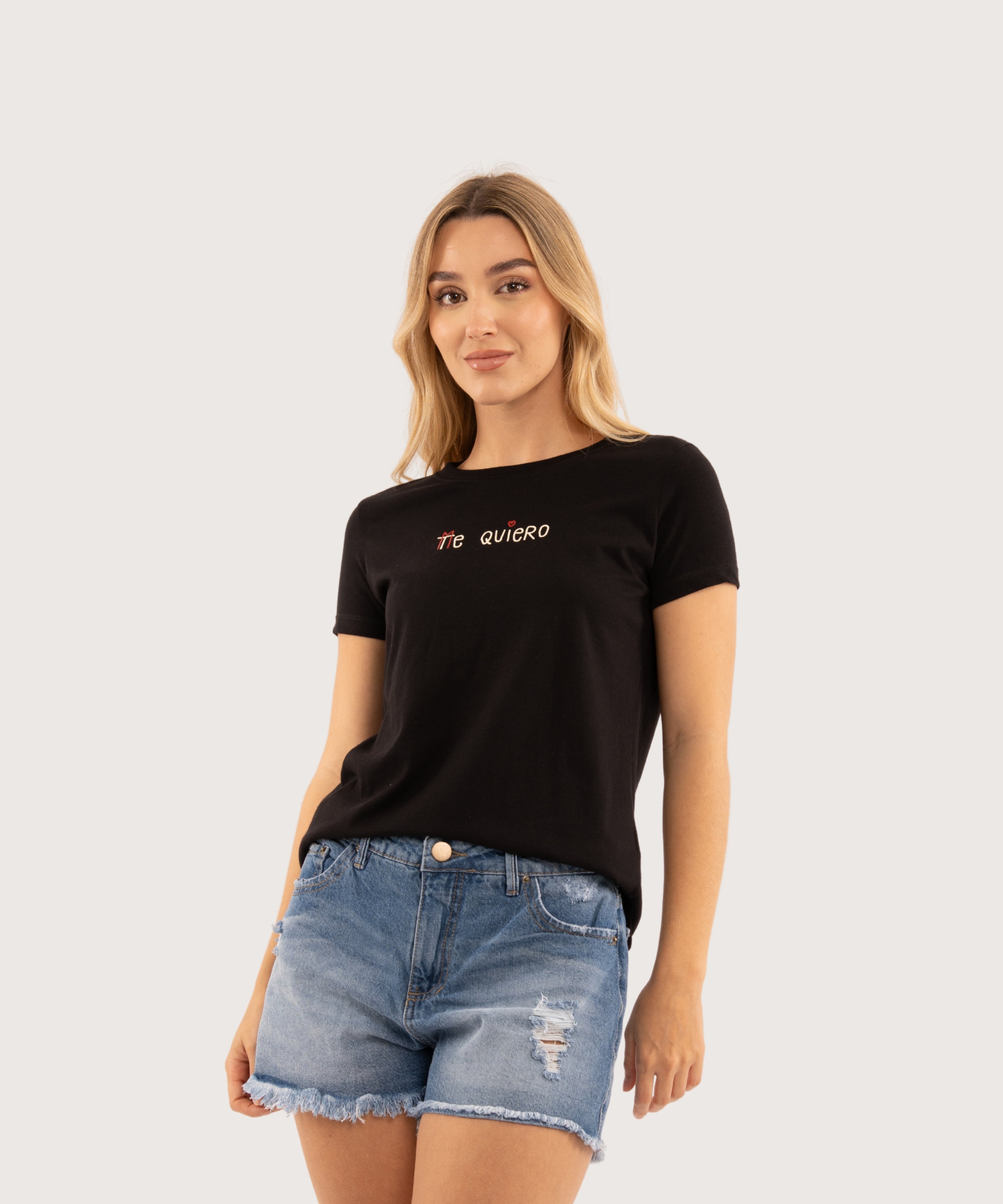 Mini t shirt basic NEGRO