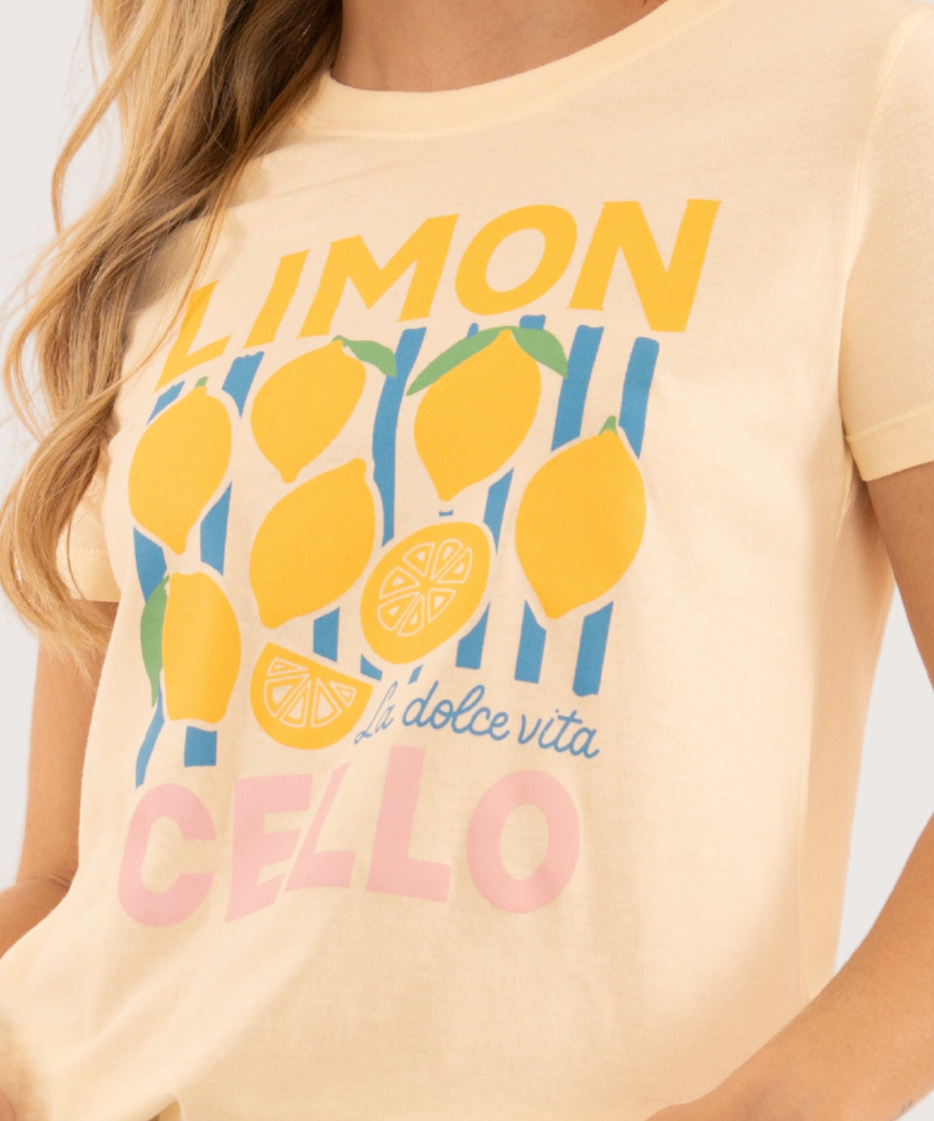 Mini t shirt basic AMARILLO PASTEL