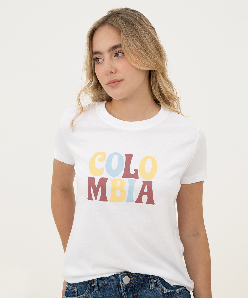 Mini t shirt basic típica Blanco