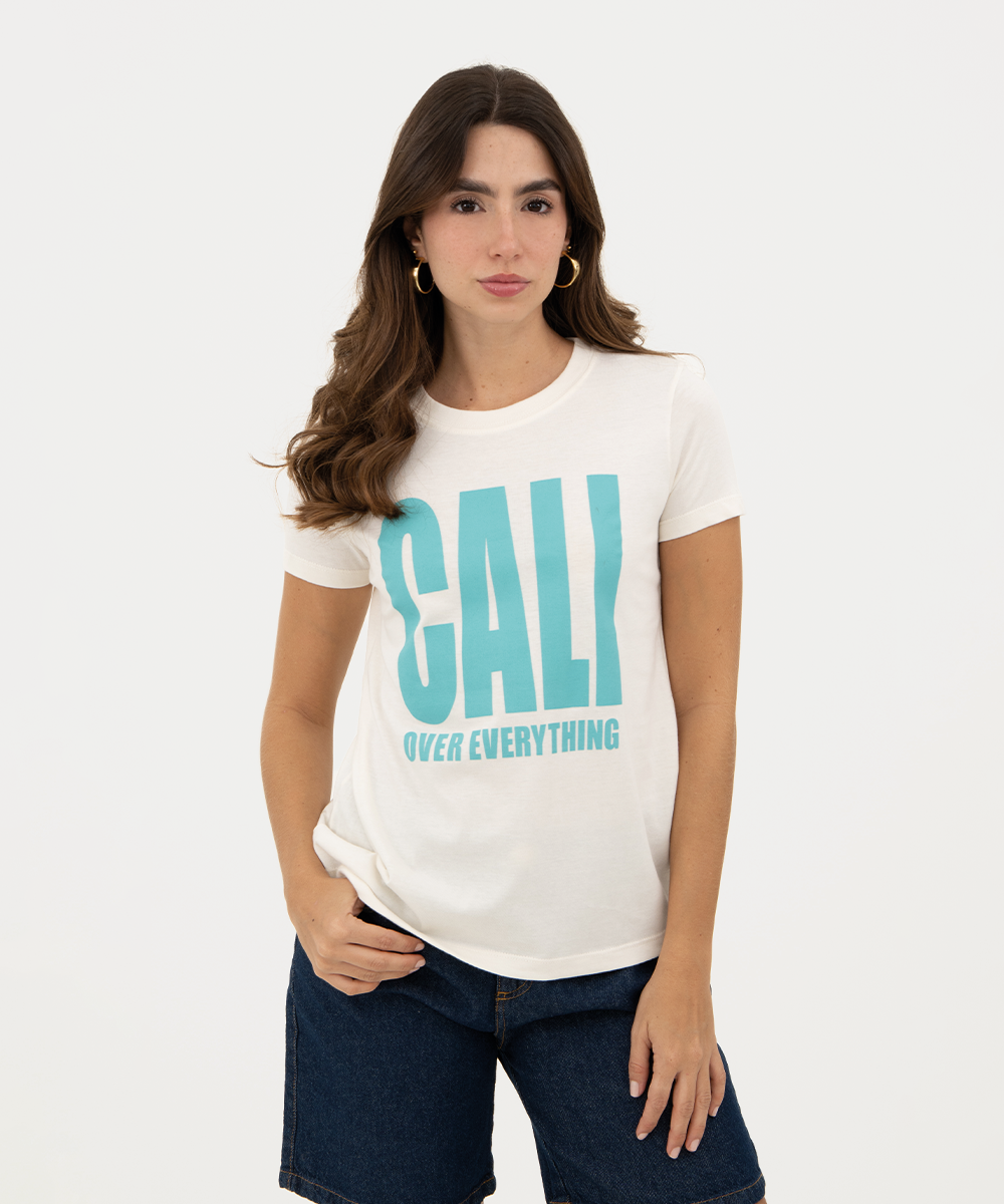 Mini t shirt basic Marfil
