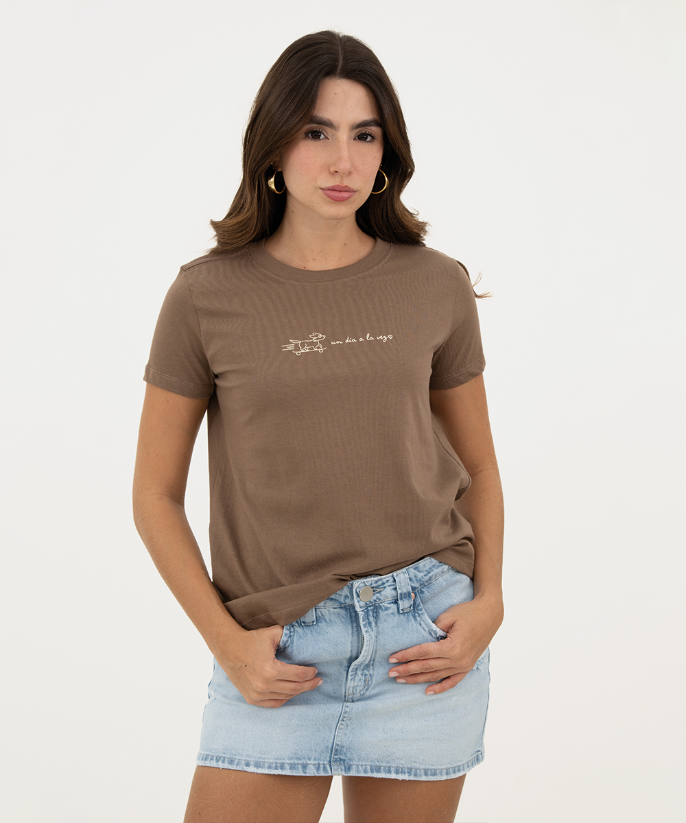 Mini t shirt basic Chocolate