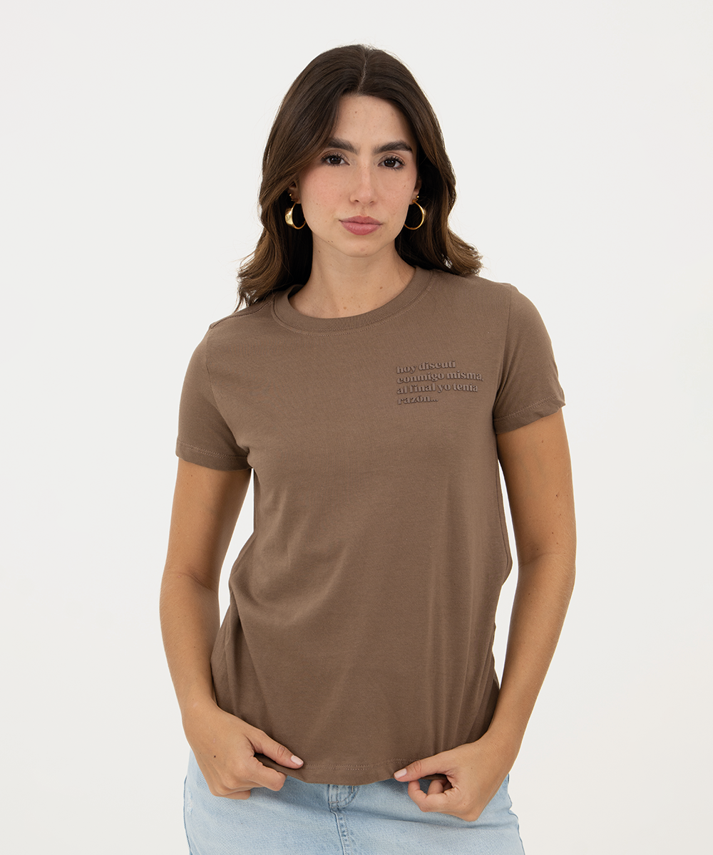 Mini t shirt basic Chocolate