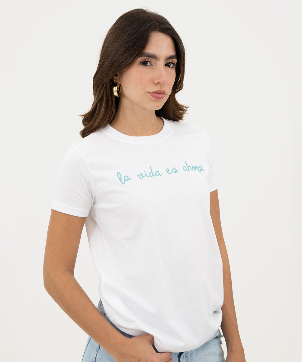 Mini t shirt basic Blanco