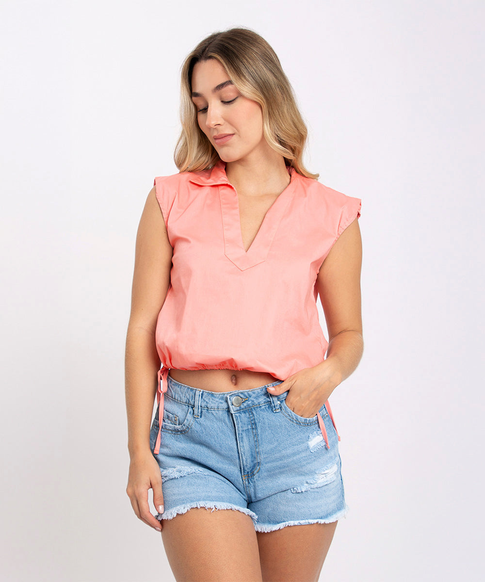 Short ruedo burdo AZUL CIELO