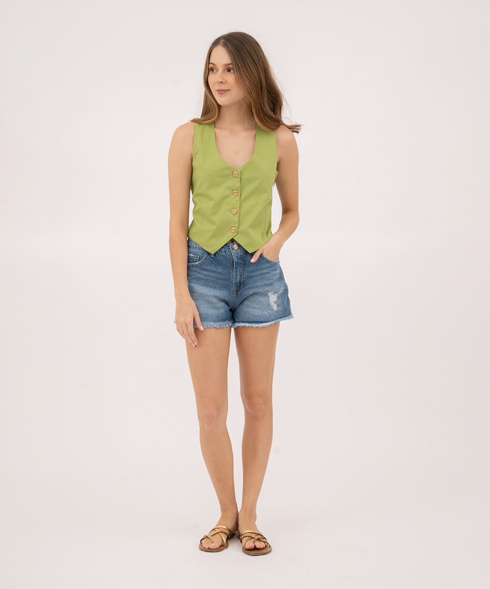 Short ruedo burdo AZUL